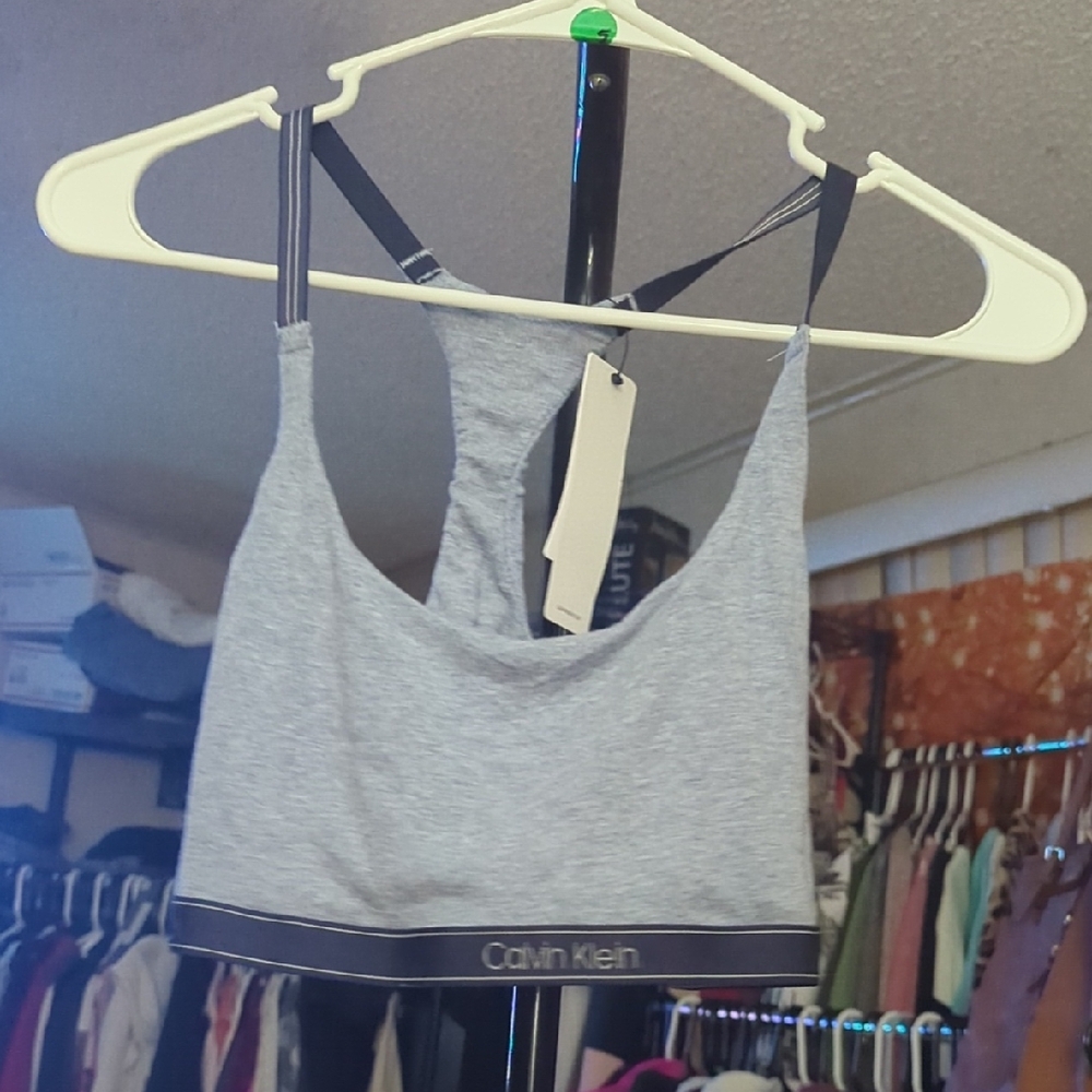 Calvin Klein Heather Gray Bralette